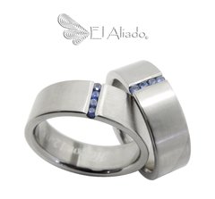 1223. Argollas de matrimonio en titanio. - comprar online