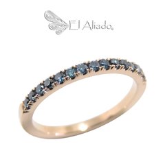 1228. Argolla de matrimonio en oro rosado 18k.
