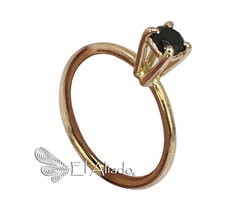 1350. Anillo de compromiso en oro rosado 18k.