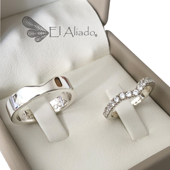 1365. Argollas de matrimonio en plata - comprar online