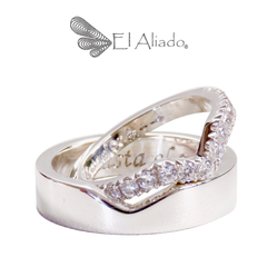 1365. Argollas de matrimonio en plata