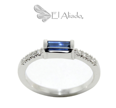 1377. Anillo de compromiso en oro blanco 18k - comprar online