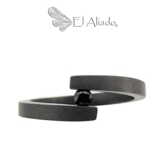 1379. Anillo de compromiso en titanio - comprar online