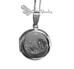 1395. Relicario redondo en plata. - comprar online