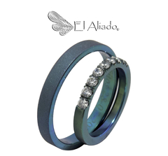 1406. Argollas de matrimonio en titanio - comprar online