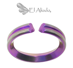1414. Anillo de compromiso en Titanio. - comprar online