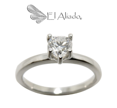 1415. Anillo de compromiso en titanio. - comprar online