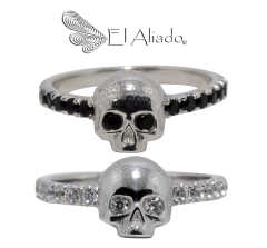 1423. Anillo Calavera en plata. - comprar online