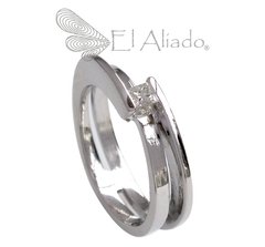 522. Anillo "Between Us" en Oro Blanco 18k.