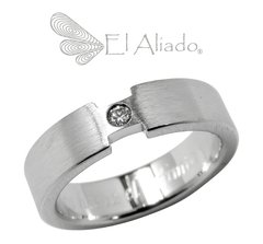 585. Anillo de compromiso en Titanio.