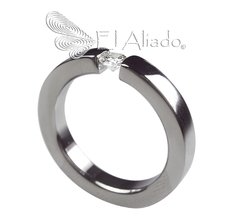 684. Anillo "Lover" en Titanio