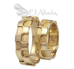 733. Argollas de matrimonio Oro Amarillo 18k
