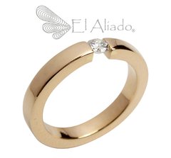 751. Anillo de compromiso "Lover" en Oro Amarillo 18k.