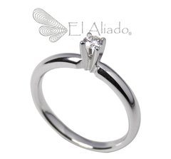 773. Anillo en Oro Blanco 18k.