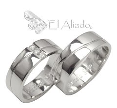 787. Argollas de matrimonio en Plata 925.