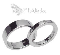 798. Argollas de matrimonio en Plata 925.