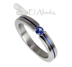 813. Anillo de compromiso en Titanio.