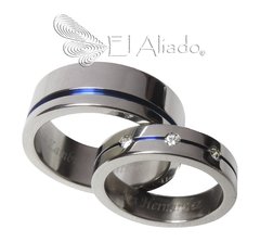 833. Argollas de matrimonio en Titanio.