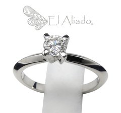 905. Anillo de compromiso en Oro Blanco 18k.