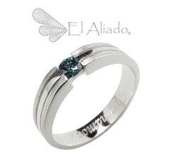 965. Anillo compromiso en Oro Blanco.
