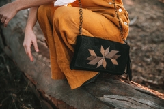 Clutch Patchwork  negro 