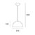 Campana chica 1 luz Apto Led - comprar online