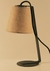 Velador Kinu en hierro con pantalla y cable textil - Apto LED en internet