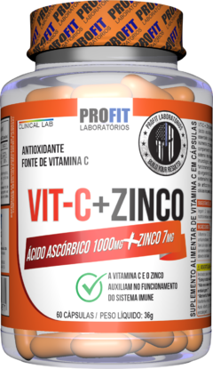 VIT C + ZINCO - 60 CAPS  - PROFIT