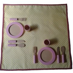 Platos rosas
