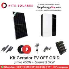 Kit Gerador FV OFF Grid (2,7 kWp)