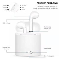 Fone de ouvido sem fio, bluetooth, i7s, tws, para todos os smartphones, esportes, estéreo, compartimento de carregamento - comprar online