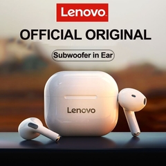 Lenovo-novo fone de ouvido sem fio lp40 tws original, bluetooth 5.0, redução de ruído, som estéreo, controle de toque, bateria de 300mah