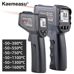 Termômetro infravermelho digital -50 ~ 380/550/750/1100/1300/1600 graus Laser único / duplo termômetro sem contato