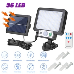 Lampada Solar LED/ A prova d'agua / Sensor de Movimento/ 56 LED/ 72 COB