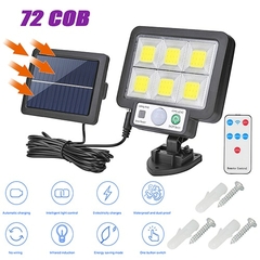 Lampada Solar LED/ A prova d'agua / Sensor de Movimento/ 56 LED/ 72 COB na internet
