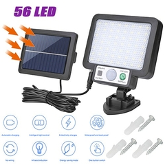 Lampada Solar LED/ A prova d'agua / Sensor de Movimento/ 56 LED/ 72 COB - comprar online