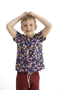 Remera Frutas Azul - comprar online