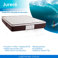 Colchón TOPACIO Jureré 140x190 RESORTES pocket ALTA GAMA - comprar online