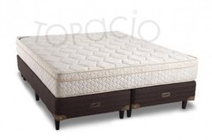 Sommier y Colchón TOPACIO Marfil pillow 160x200x26 ESPUMA Dens. 30kg/m³ - comprar online