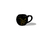 Taza Burbuja 12 Signos Negra con Dorado