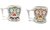 Imagen de Taza forma calavera (flores o bigotes)