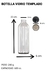 Botella Vidrio 500 ml Gato Lunar - tienda online