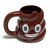 Taza Popó Emoji Marrón