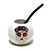 Mate Burbuja Calavera Flores