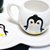 Taza Burbuja Pingüino Blanco