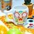 Taza forma calavera (flores o bigotes)