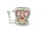 Taza forma calavera (flores o bigotes) - acabajo