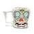 Taza forma calavera (flores o bigotes) en internet