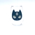 Vaso Gota Gato Lunar