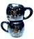 Taza Burbuja 12 Signos Negra con Dorado - acabajo